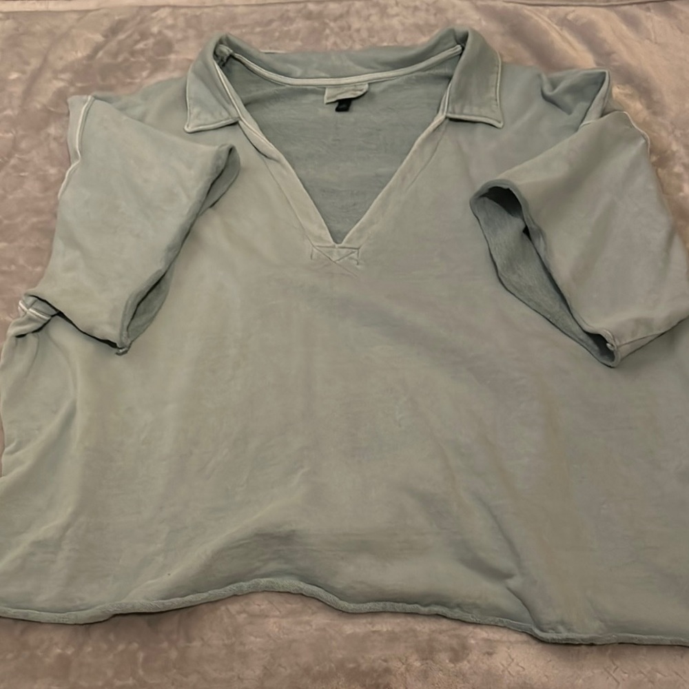 Light Turquoise Wash Women’s V-neck